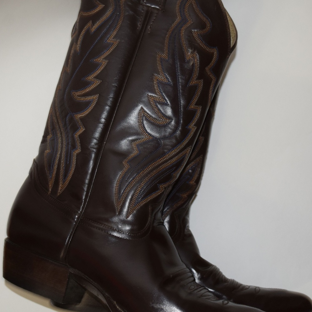Men's Justin Diamond J Western Cowboy Boots 10 D